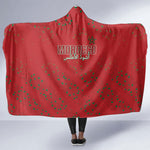 Morocco Football Atlas Lionesses Hooded Blanket Arabesque Motif