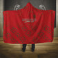 Morocco Football Atlas Lionesses Hooded Blanket Arabesque Motif