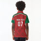 Morocco Football Atlas Lionesses Custom Kid Polo Shirt Arabesque Motif