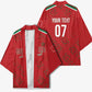 Morocco Football Atlas Lionesses Custom Kimono Arabesque Motif