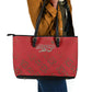 Morocco Football Atlas Lionesses Leather Tote Bag Arabesque Motif