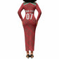 Morocco Football Atlas Lionesses Custom Long Sleeve Bodycon Dress Arabesque Motif