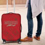 Morocco Football Atlas Lionesses Luggage Cover Arabesque Motif
