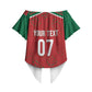 Morocco Football Atlas Lionesses Custom Off Shoulder Wrap Waist Top Arabesque Motif