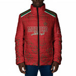 Morocco Football Atlas Lionesses Custom Padded Jacket Arabesque Motif