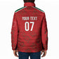 Morocco Football Atlas Lionesses Custom Padded Jacket Arabesque Motif