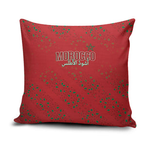 Morocco Football Atlas Lionesses Pillow Cover Arabesque Motif