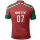 Morocco Football Atlas Lionesses Custom Polo Shirt Arabesque Motif