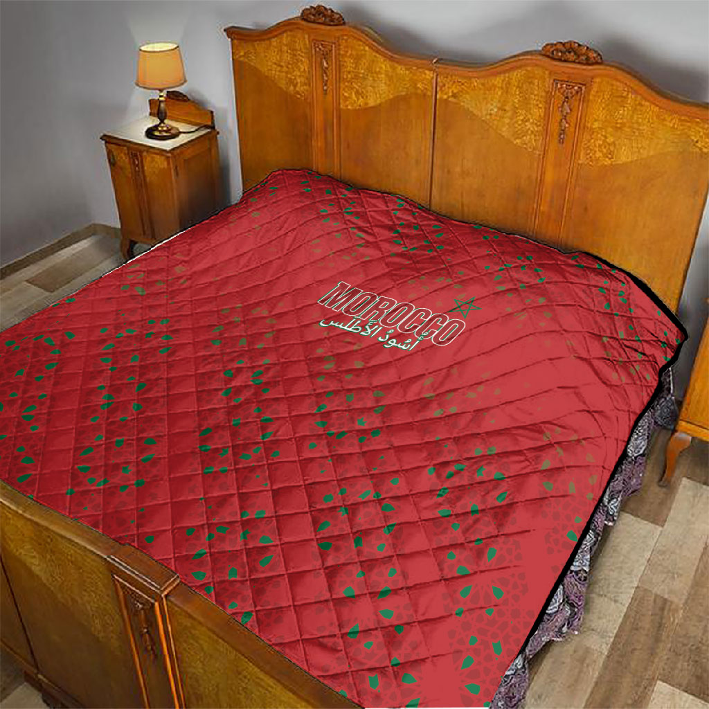 Morocco Football Atlas Lionesses Quilt Arabesque Motif
