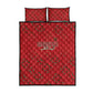 Morocco Football Atlas Lionesses Quilt Bed Set Arabesque Motif