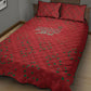 Morocco Football Atlas Lionesses Quilt Bed Set Arabesque Motif