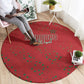 Morocco Football Atlas Lionesses Round Carpet Arabesque Motif