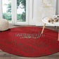 Morocco Football Atlas Lionesses Round Carpet Arabesque Motif