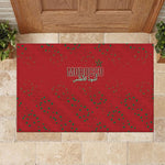 Morocco Football Atlas Lionesses Rubber Doormat Arabesque Motif