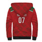 Morocco Football Atlas Lionesses Custom Sherpa Hoodie Arabesque Motif