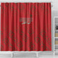 Morocco Football Atlas Lionesses Shower Curtain Arabesque Motif