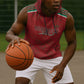 Morocco Football Atlas Lionesses Custom Sleeveless Hoodie Arabesque Motif