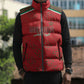 Morocco Football Atlas Lionesses Custom Sleeveless Puffer Jacket Arabesque Motif