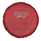 Morocco Football Atlas Lionesses Spare Tire Cover Arabesque Motif