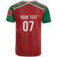 Morocco Football Atlas Lionesses Custom T shirt Arabesque Motif