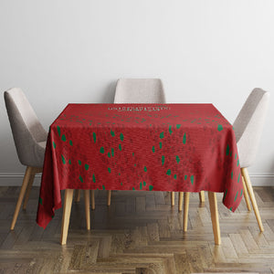 Morocco Football Atlas Lionesses Tablecloth Arabesque Motif