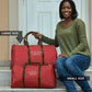 Morocco Football Atlas Lionesses Travel Bag Arabesque Motif