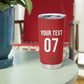 Morocco Football Atlas Lionesses Custom Tumbler Cup Arabesque Motif