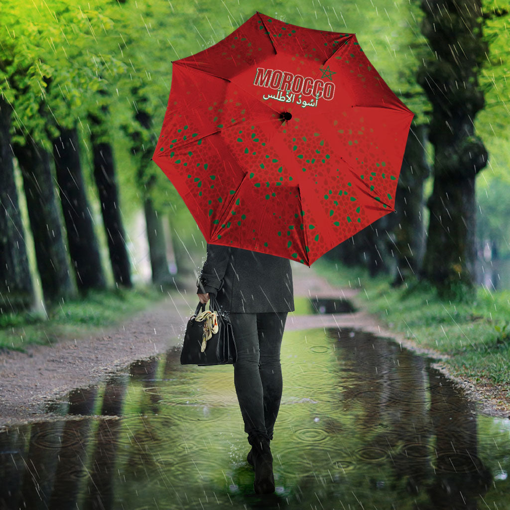 Morocco Football Atlas Lionesses Umbrella Arabesque Motif