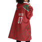 Morocco Football Atlas Lionesses Custom Wearable Blanket Hoodie Arabesque Motif
