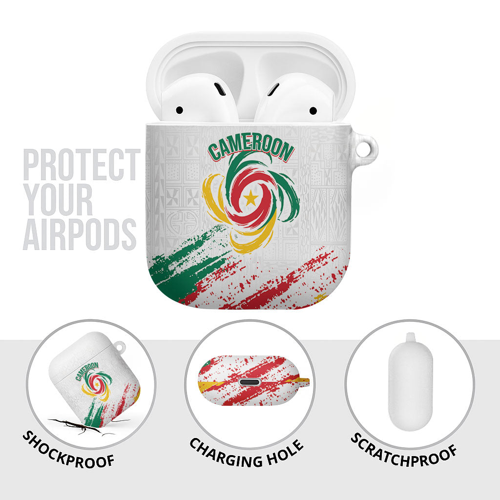 Cameroon Les Lionnes Indomptables Football AirPods Case Toghu Pattern