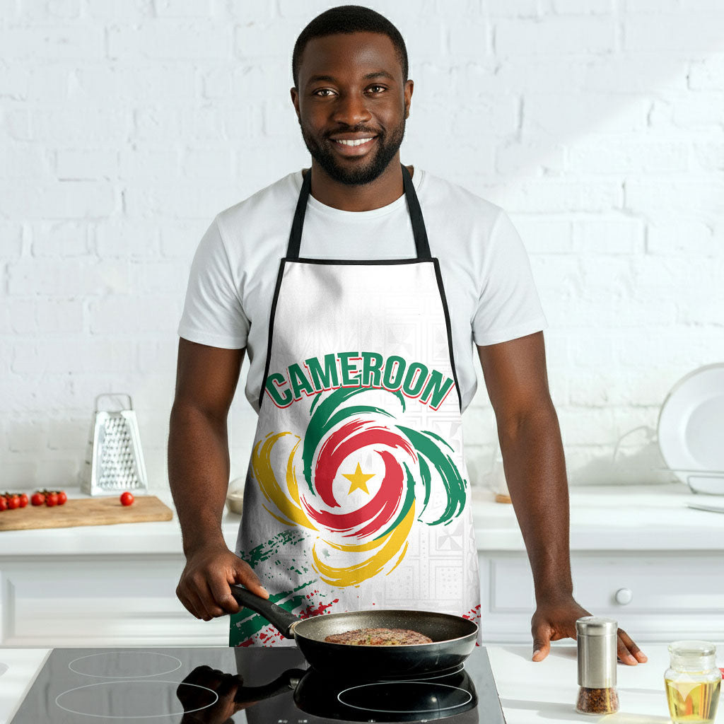 Cameroon Les Lionnes Indomptables Football Apron Toghu Pattern