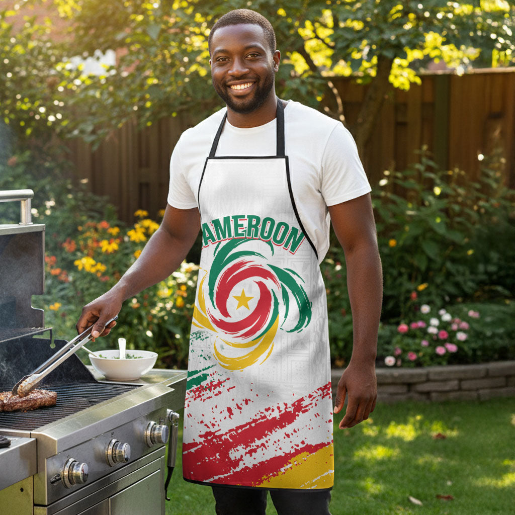 Cameroon Les Lionnes Indomptables Football Apron Toghu Pattern