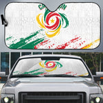 Cameroon Les Lionnes Indomptables Football Auto Sun Shade Toghu Pattern