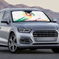 Cameroon Les Lionnes Indomptables Football Auto Sun Shade Toghu Pattern