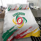 Cameroon Les Lionnes Indomptables Football Bedding Set Toghu Pattern