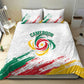 Cameroon Les Lionnes Indomptables Football Bedding Set Toghu Pattern