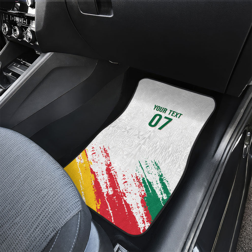 Cameroon Les Lionnes Indomptables Football Custom Car Mats Toghu Pattern