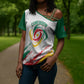 Cameroon Les Lionnes Indomptables Football Custom Cross Shoulder Shirt Toghu Pattern