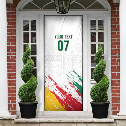 Cameroon Les Lionnes Indomptables Football Custom Door Cover Toghu Pattern