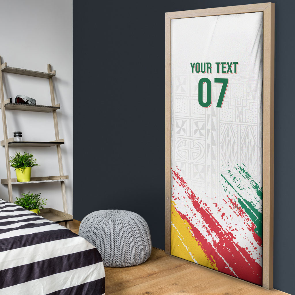 Cameroon Les Lionnes Indomptables Football Custom Door Cover Toghu Pattern