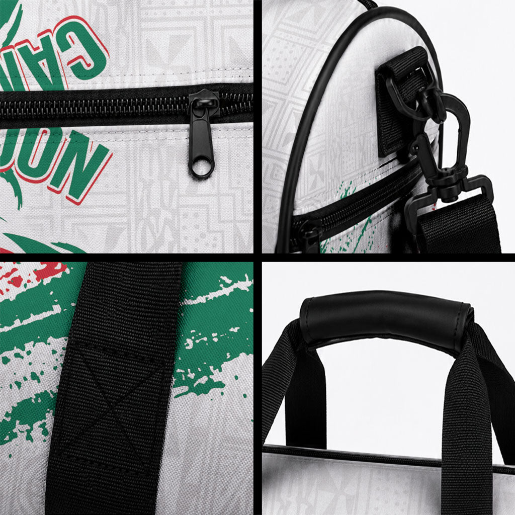 Cameroon Les Lionnes Indomptables Football Duffle Bag Toghu Pattern