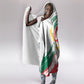 Cameroon Les Lionnes Indomptables Football Hooded Blanket Toghu Pattern