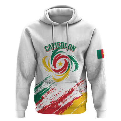Cameroon Les Lionnes Indomptables Football Custom Hoodie Toghu Pattern