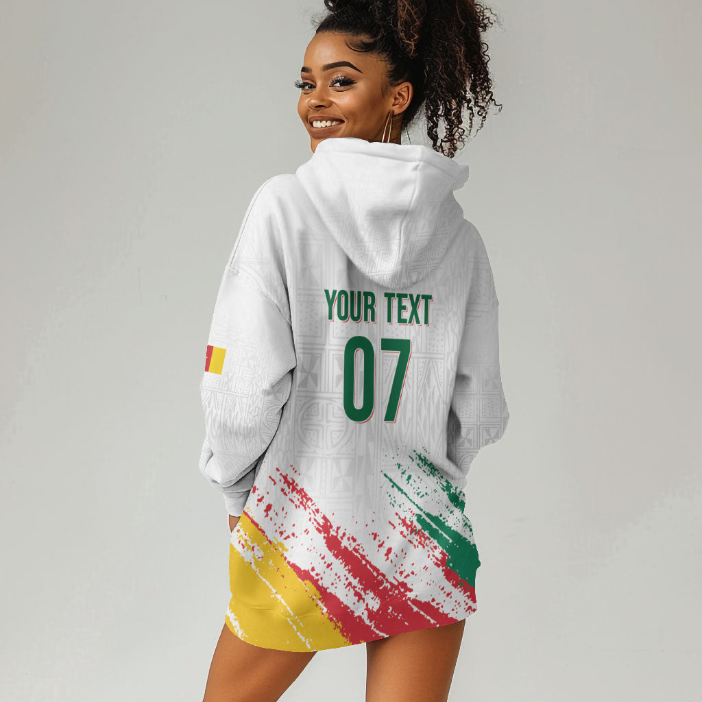 Cameroon Les Lionnes Indomptables Football Custom Hoodie Dress Toghu Pattern