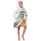 Cameroon Les Lionnes Indomptables Football Custom Kid Wearable Blanket Hoodie Toghu Pattern