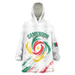 Cameroon Les Lionnes Indomptables Football Custom Kid Wearable Blanket Hoodie Toghu Pattern