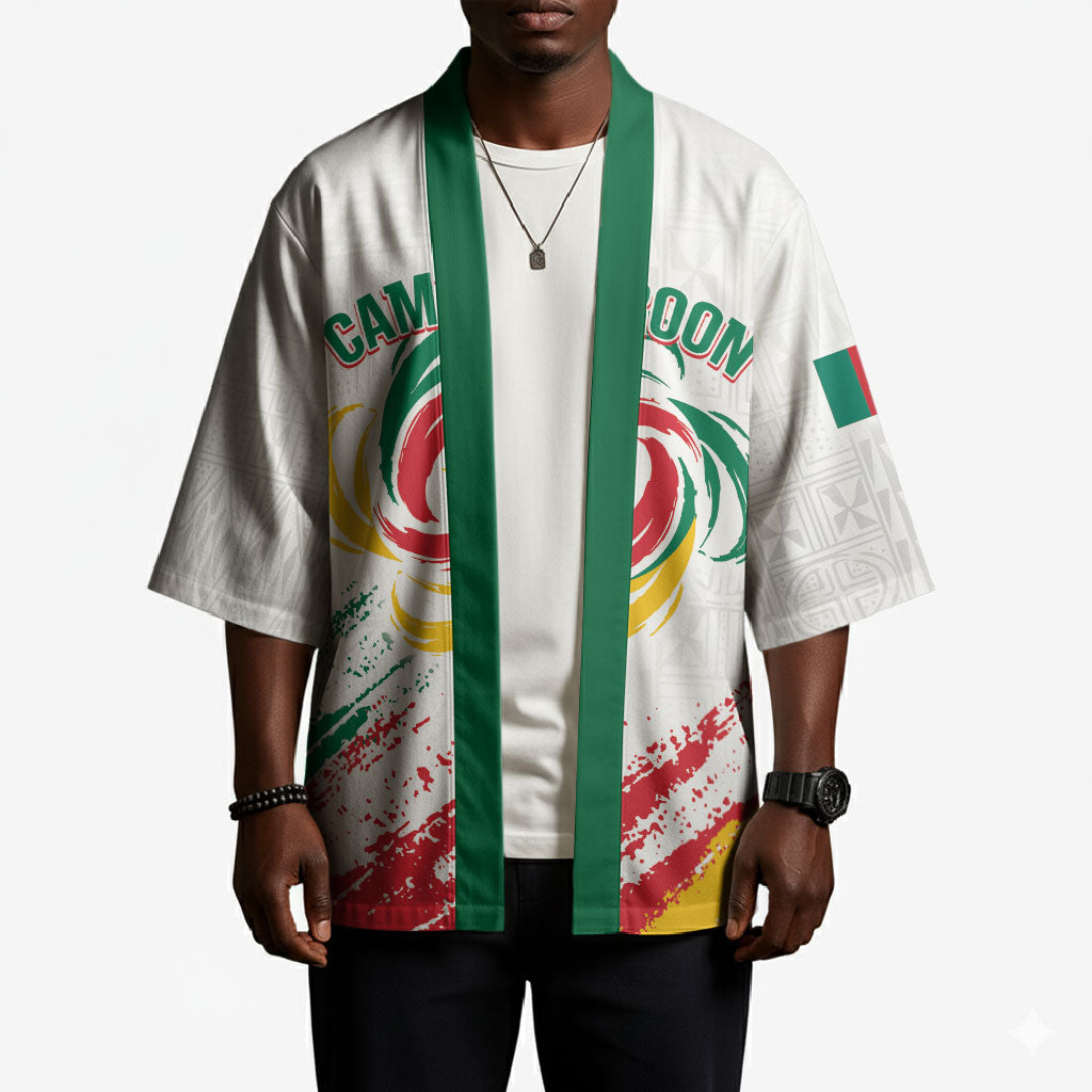 Cameroon Les Lionnes Indomptables Football Custom Kimono Toghu Pattern