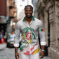 Cameroon Les Lionnes Indomptables Football Custom Long Sleeve Button Shirt Toghu Pattern