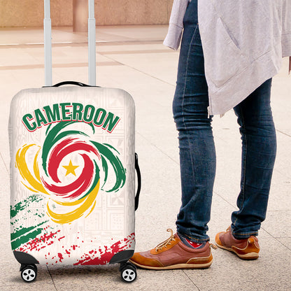 Cameroon Les Lionnes Indomptables Football Luggage Cover Toghu Pattern