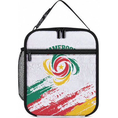 Cameroon Les Lionnes Indomptables Football Lunch Bag Toghu Pattern